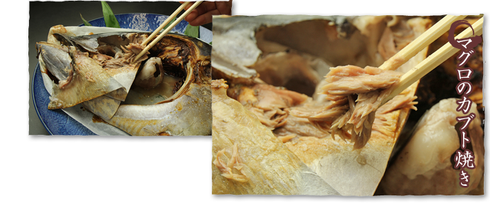 マグロのカブト焼き